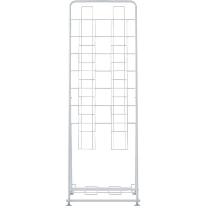 【CAINZ-DASH】アール・エフ・ヤマカワ パンフレットスタンド7段ダブル RFPFS-DBWH【別送品】