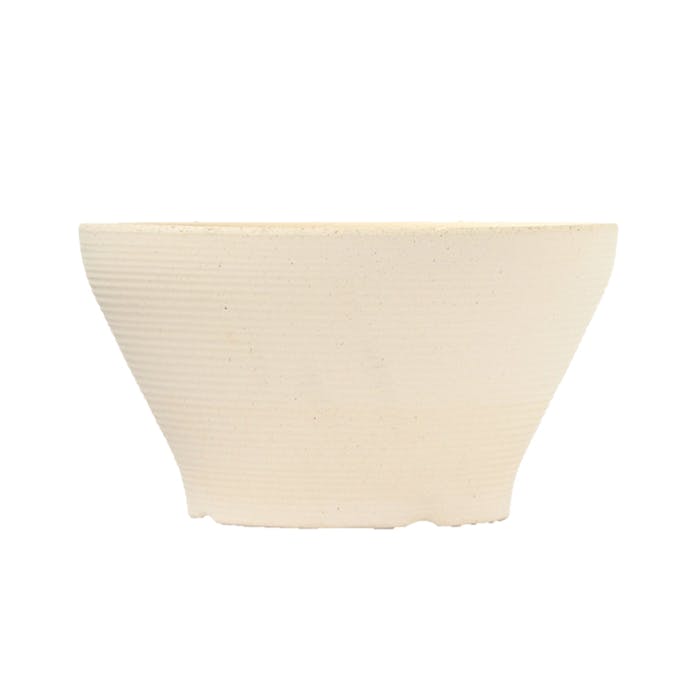 陶器鉢 スクラッチスムース 白みかげ 32cm