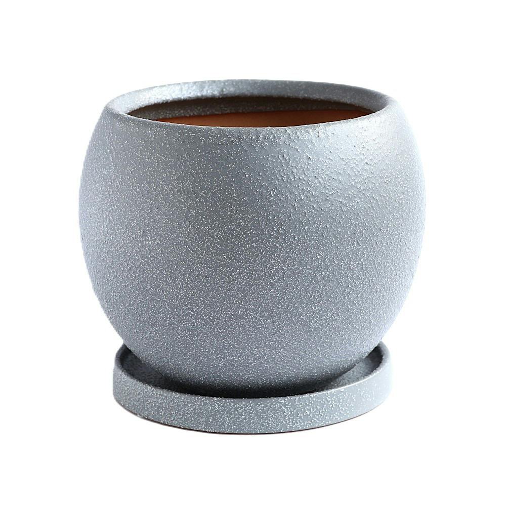 皿付鉢 ロトンド グレー