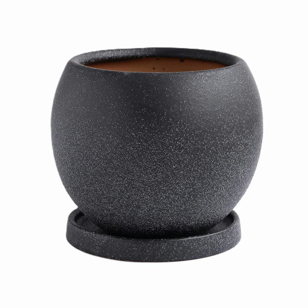 皿付鉢 ロトンド ブラック