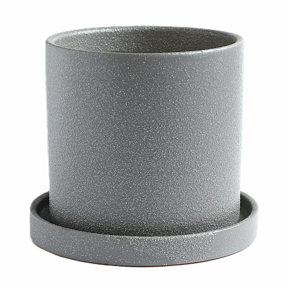 皿付鉢 コルムナ グレー