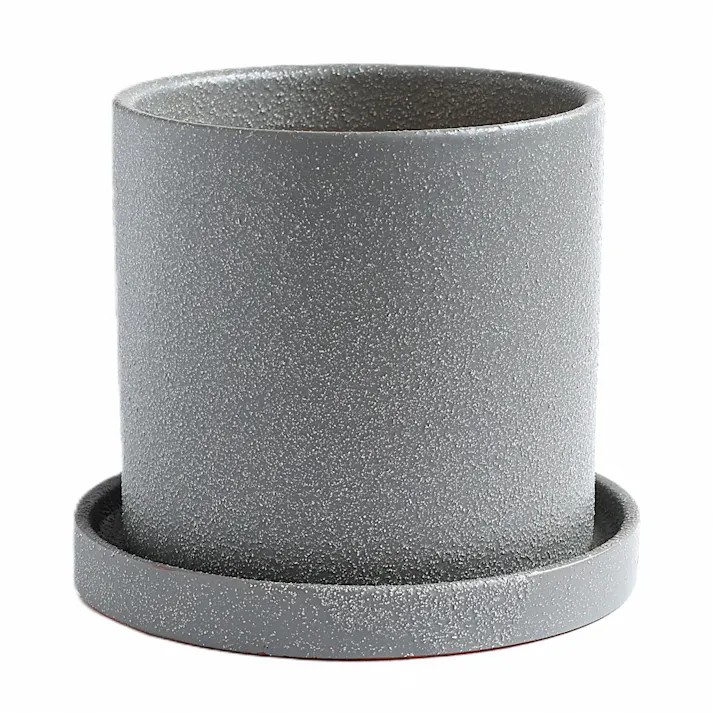 皿付鉢 コルムナ グレー