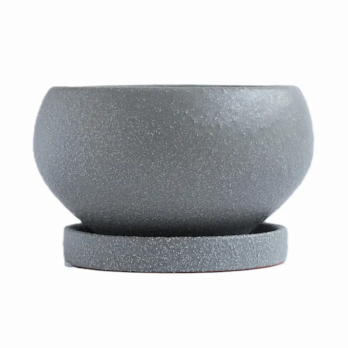 皿付鉢 アネーロ グレー