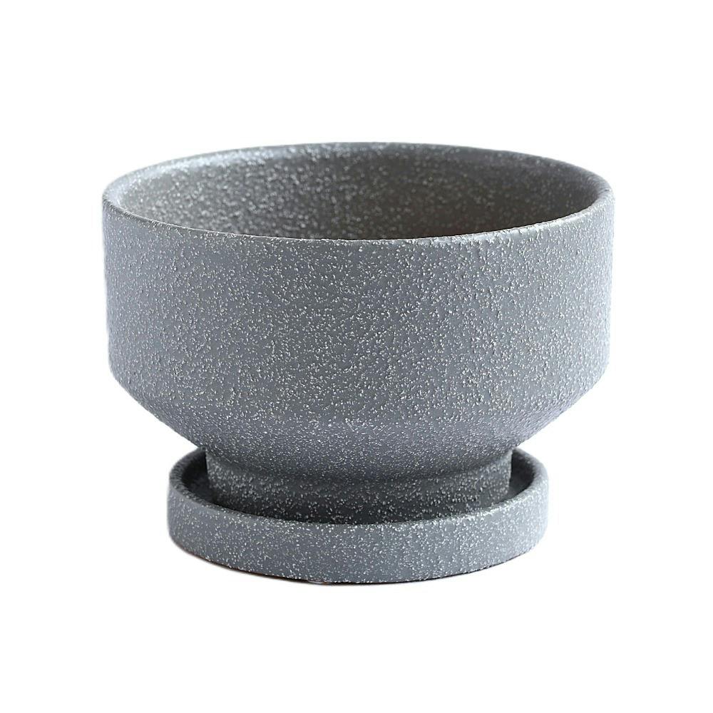 皿付鉢 プラサ グレー