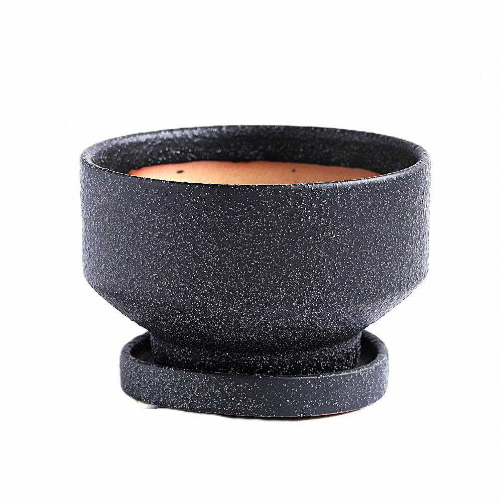 皿付鉢 プラサ ブラック