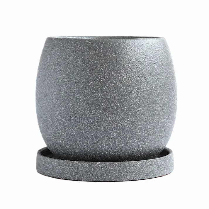 皿付鉢 ファス グレー