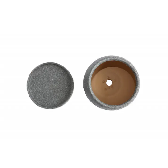 皿付鉢 ファス グレー