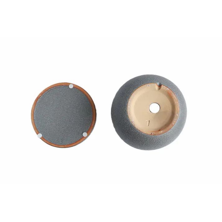 皿付鉢 ファス グレー