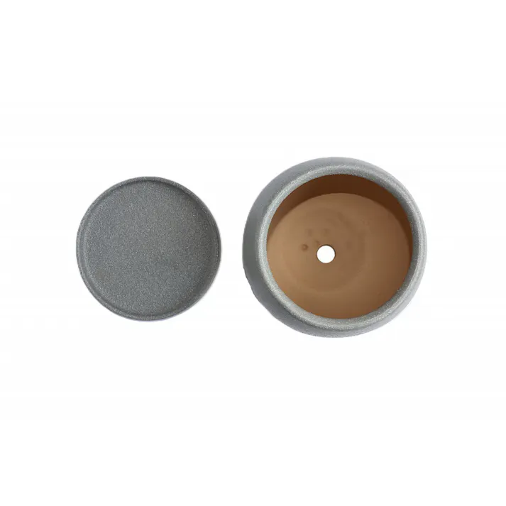 皿付鉢 ファス グレー