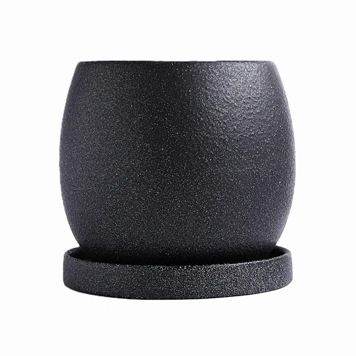 皿付鉢 ファス ブラック