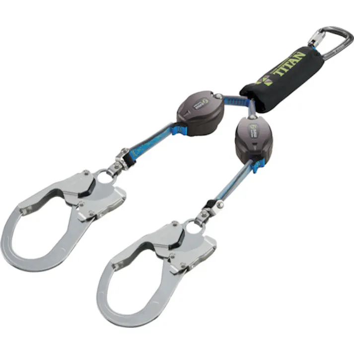 【CAINZ-DASH】サンコー REELOCKmini 小型軽量ロック機構付き巻取式ダブルランヤード HL-HW-130【別送品】