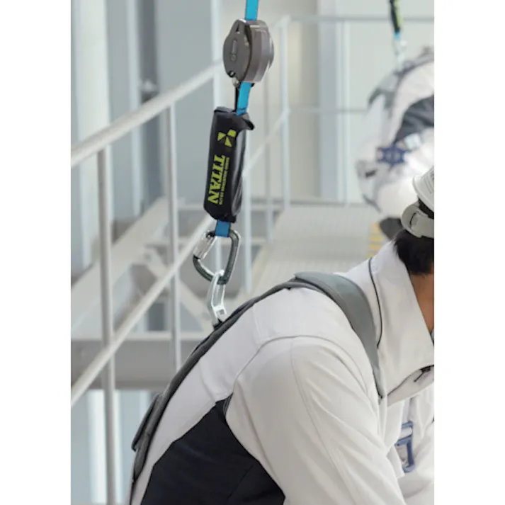 【CAINZ-DASH】サンコー REELOCKmini 小型軽量ロック機構付き巻取式シングルランヤード HL-HS-130【別送品】