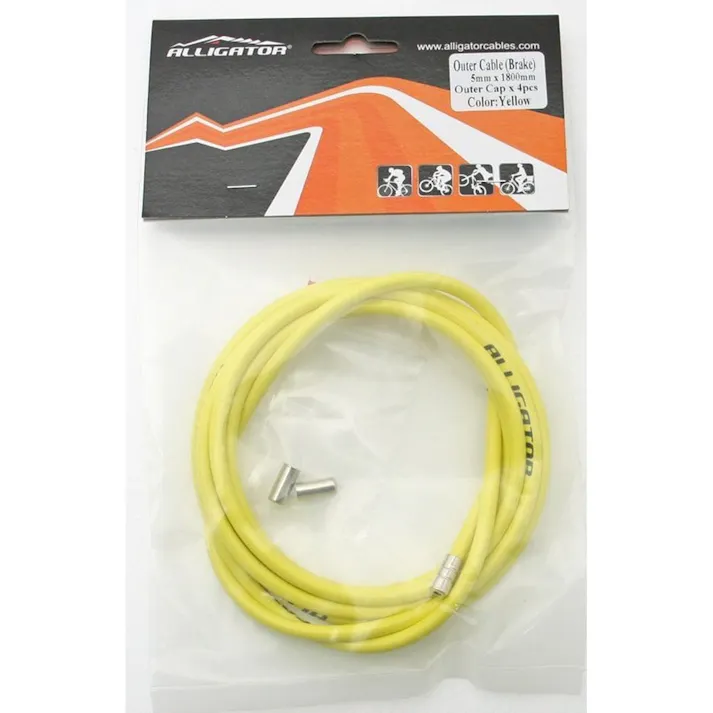 ALLIGATOR ブレーキ用アウターケーブル イエロー LY-220UB 89220