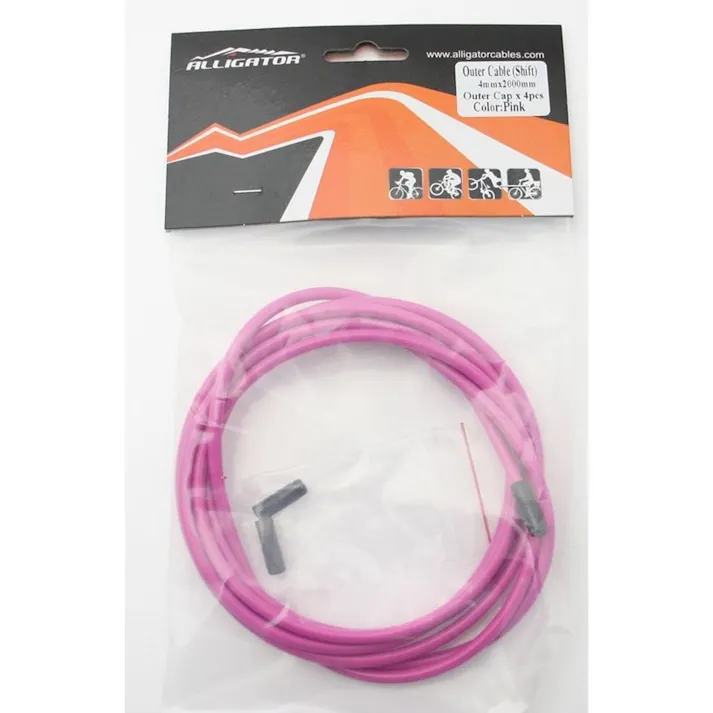 ALLIGATOR シフト用アウターケーブル ピンク LY-166UD 89215