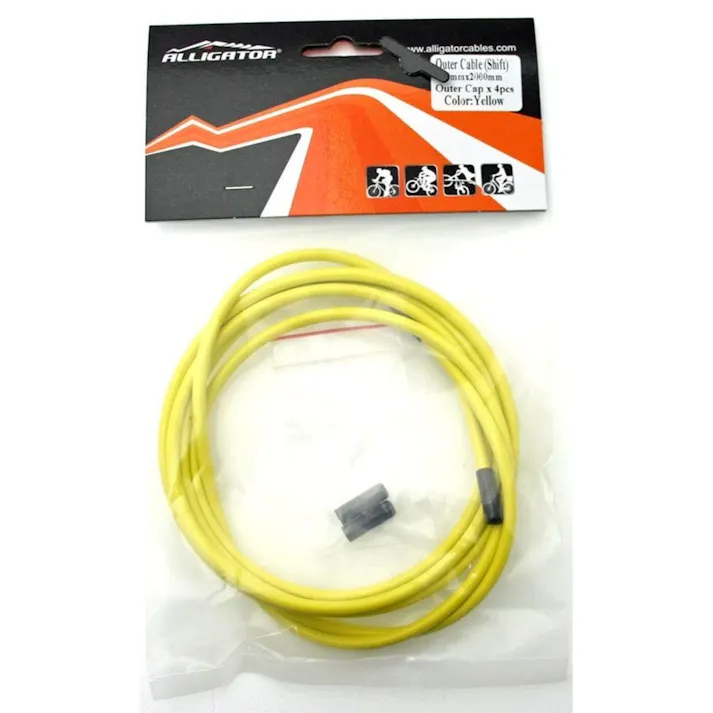 ALLIGATOR シフト用アウターケーブル イエロー LY-166UD 89216