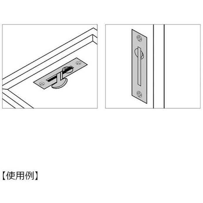 【CAINZ-DASH】スガツネ工業 （１０００１０２４１）ＳＴ－１１５ステンレス鋼製全回転引手 ST-115【別送品】