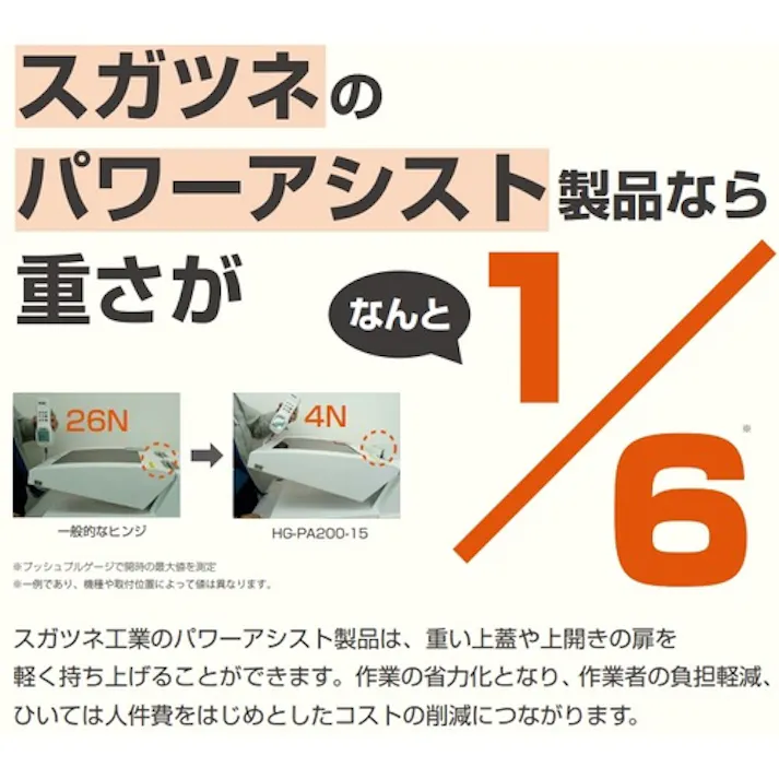 【CAINZ-DASH】スガツネ工業 (180017546)S-AT01Sパワーアシストステー背板付 S-AT01S【別送品】