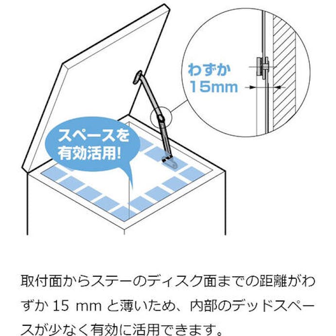 【CAINZ-DASH】スガツネ工業 （１８００１１９６６）Ｓ－１００Ｔ３０Ｒフリーストップ機構付トルクステー S-100T30R【別送品】