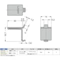 【CAINZ-DASH】スガツネ工業 （１２００３０１１７）ＳＰＦ－２０Ｔステンレス鋼製棚受 SPF-20T【別送品】