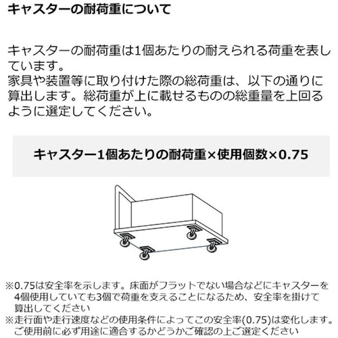 【CAINZ-DASH】スガツネ工業 （２００１３３４００）ＳＵＧ－３１－７５Ｒ－ＰＳＥ重量用キャスター SUG-31-75R-PSE【別送品】