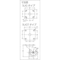 【CAINZ-DASH】スガツネ工業 （２００１３３３９２）ＳＵＧ－３１－７４－ＰＳＥ重量用キャスター（ダーコキャスター） SUG-31-74-PSE【別送品】