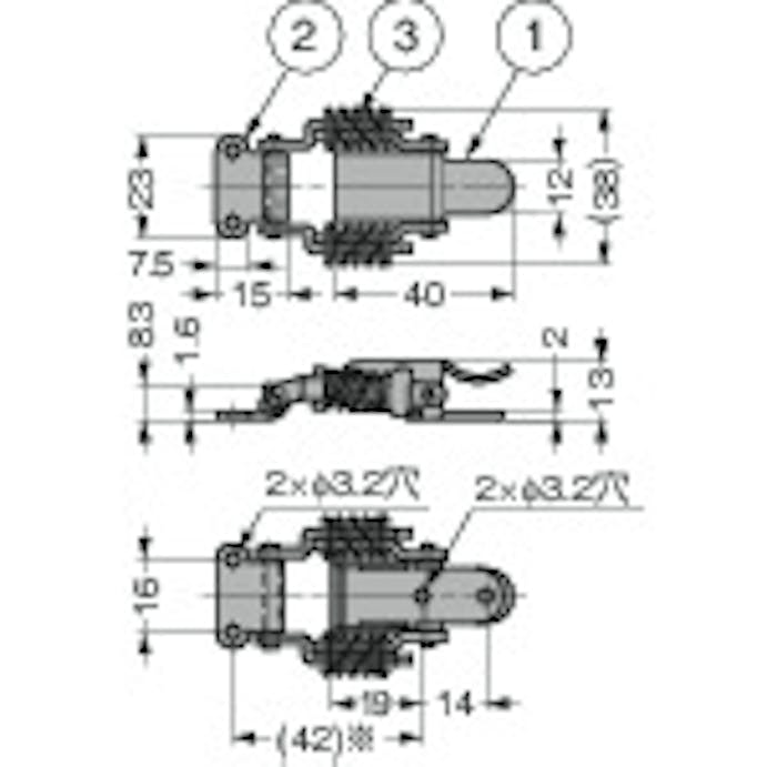 【CAINZ-DASH】スガツネ工業 （１２００４９１７９）ＳＣＣＡ－４０キャッチクリップ SCCA-40【別送品】