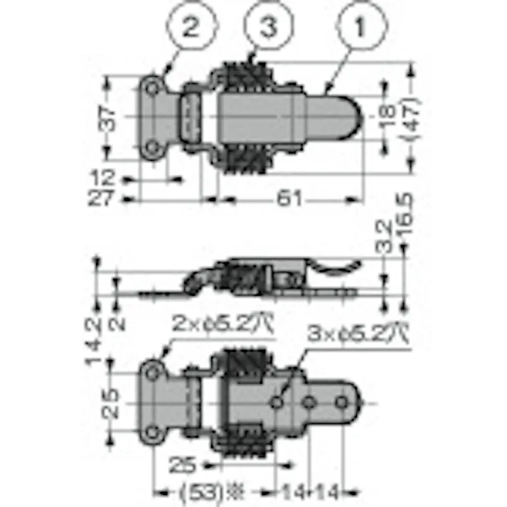【CAINZ-DASH】スガツネ工業 (120049303)SCCA-60キャッチクリップ SCCA-60【別送品】