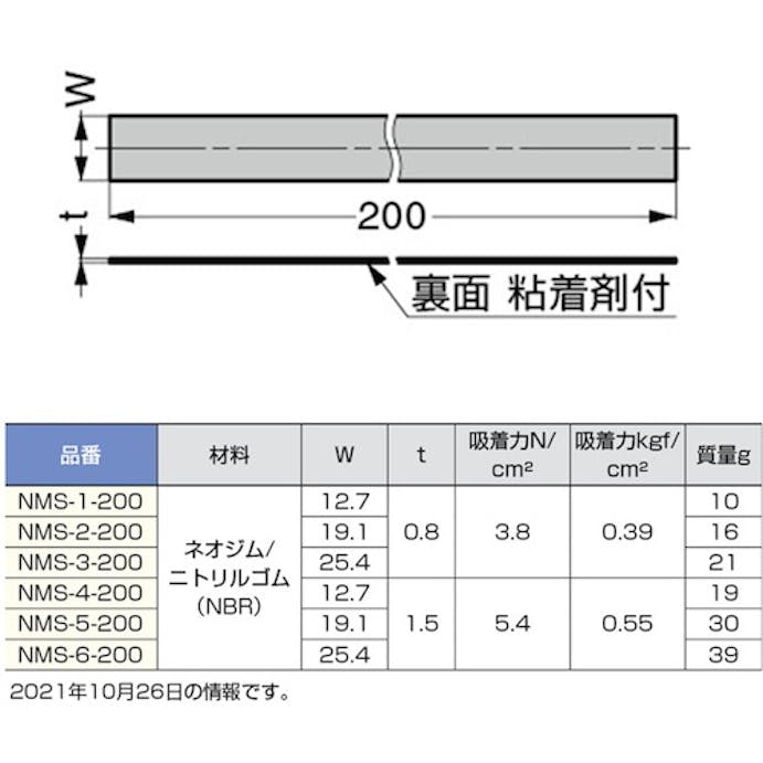 【CAINZ-DASH】スガツネ工業 （１４００２１２１２）ＮＭＳ－４－２００ラバーマグネット NMS-4-200【別送品】