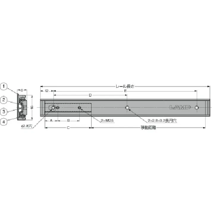 【CAINZ-DASH】スガツネ工業 (190012584)ARL2-16-70アルミ合金製リニア型ミニスライドレール ARL2-16-70【別送品】