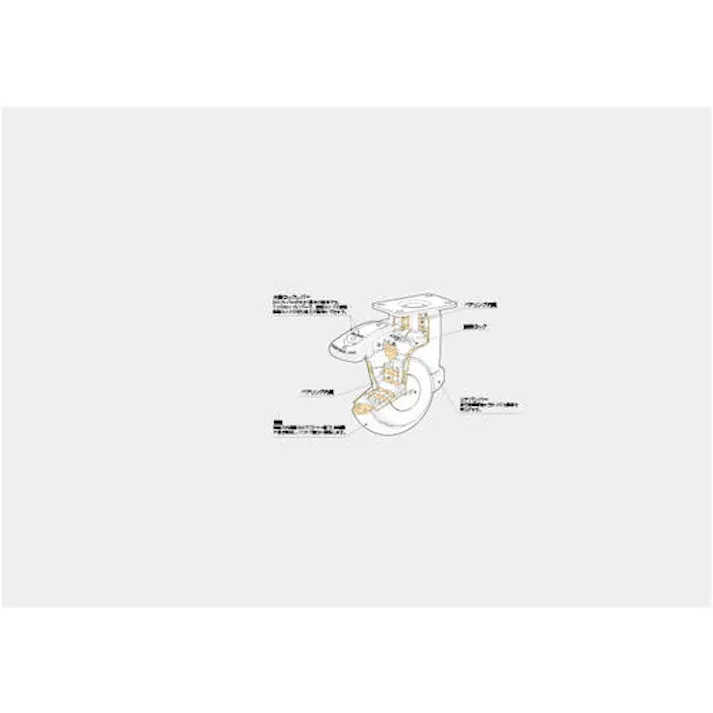 【CAINZ-DASH】スガツネ工業 (200130053)MX-125PS大型デザインキャスター MX-125PS【別送品】