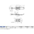 【CAINZ-DASH】スガツネ工業 （１２００４０４９９）ＴＦ８０４ＴＬＣ超強力ロック解除防止機構付ファスナー TF804TLC【別送品】