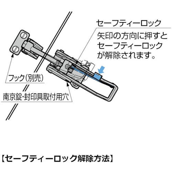 【CAINZ-DASH】スガツネ工業 （１２００４０４９９）ＴＦ８０４ＴＬＣ超強力ロック解除防止機構付ファスナー TF804TLC【別送品】