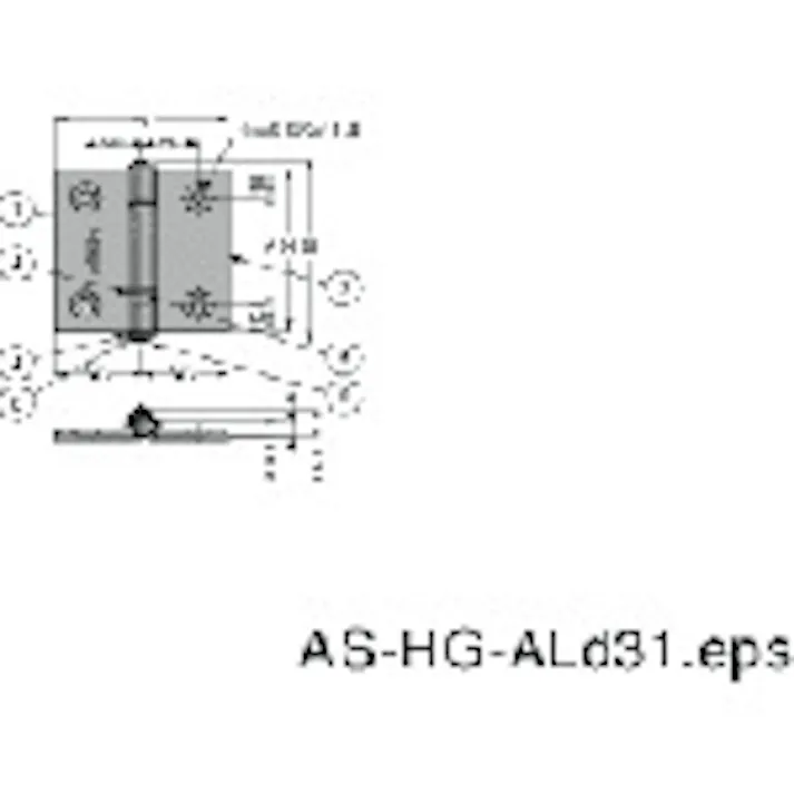 【CAINZ-DASH】スガツネ工業 (170011680)AS-HG-AL-M3030アルミ合金製蝶番 AS-HG-AL-M3030【別送品】