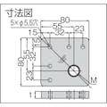 【CAINZ-DASH】スガツネ工業 （２００１４０４５６）ＡＳ－ＡＪ－Ｍ１２脚端ベース AS-AJ-M12【別送品】