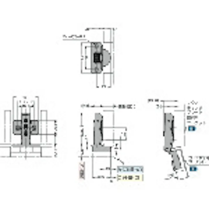 【CAINZ-DASH】スガツネ工業 (160026836)360-26-19Tラプコン搭載 オリンピア スライドヒンジ 360-26-19T【別送品】