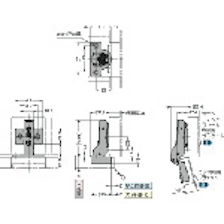 【CAINZ-DASH】スガツネ工業 (160026838)360-26-9Tラプコン搭載 オリンピア スライドヒンジ 360-26-9T【別送品】