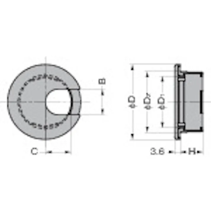 【CAINZ-DASH】スガツネ工業 (210029544)LSU60S-BL配線孔キャップ LSU60S-BL【別送品】
