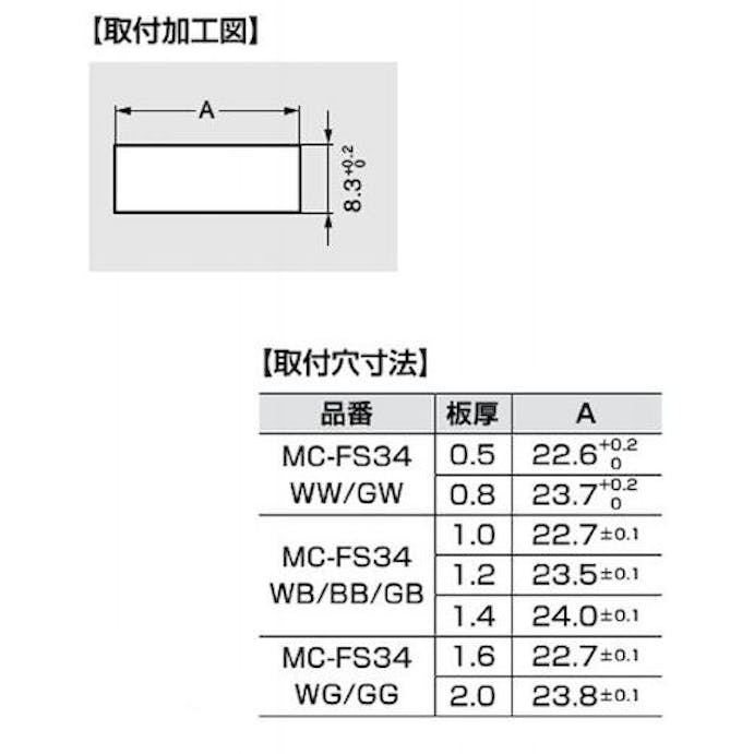 【CAINZ-DASH】スガツネ工業 （１４００３３９５１）ＭＣ－ＦＳ３４ＷＷマグネットキャッチ MC-FS34WW【別送品】