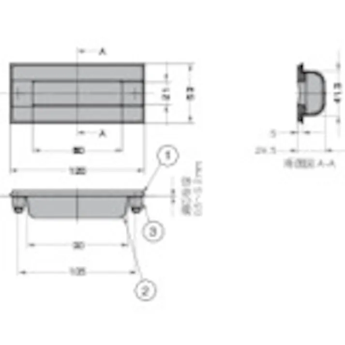 【CAINZ-DASH】スガツネ工業 (100037024)HH-UD120SH/埋込両引取手 HH-UD120SH【別送品】