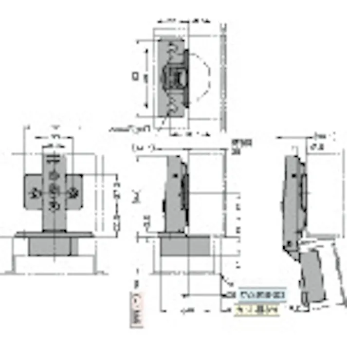 【CAINZ-DASH】スガツネ工業 (160029078)H360-C26-26Tラプコン搭載 オリンピア スライドヒンジ 厚扉用 H360-C26-26T【別送品】