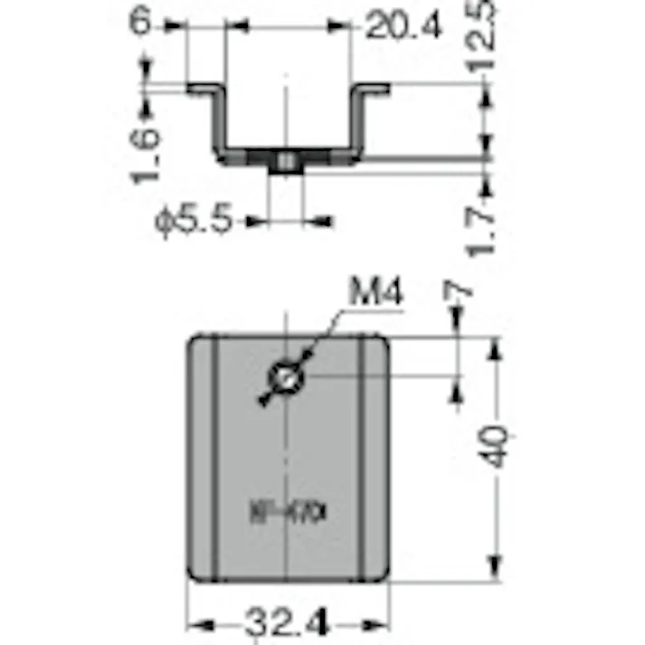 【CAINZ-DASH】スガツネ工業 (110042079)NF-47DB収納フック用ブラケット NF-47DB【別送品】