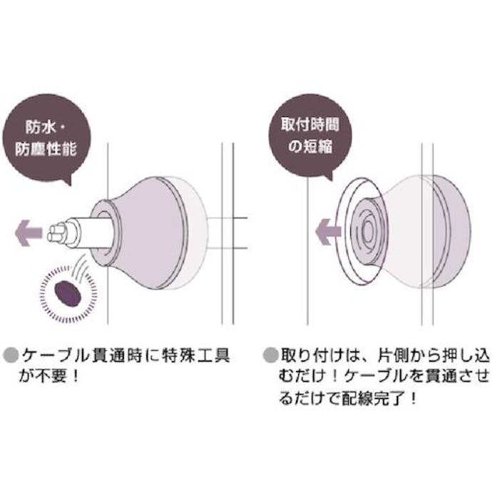 【CAINZ-DASH】スガツネ工業 （２１００３８２４６）Ｔ－１４５８３２６－Ｐ５０防水・防塵グロメット T-1458326-P50【別送品】