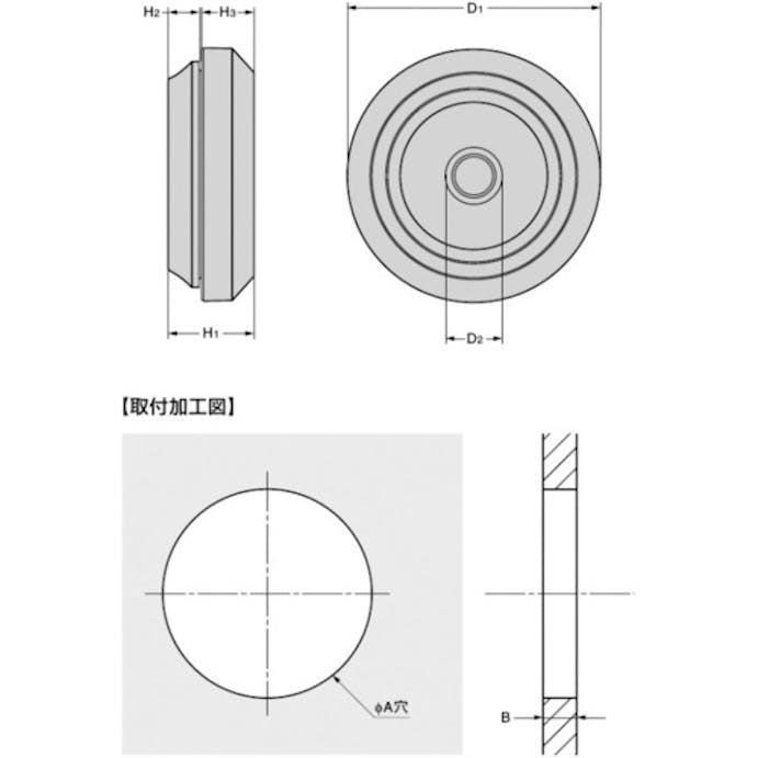 【CAINZ-DASH】スガツネ工業 （２１００３８４１８）Ｔ－１４７５７１２－Ｐ５０防水・防塵グロメット T-1475712-P50【別送品】