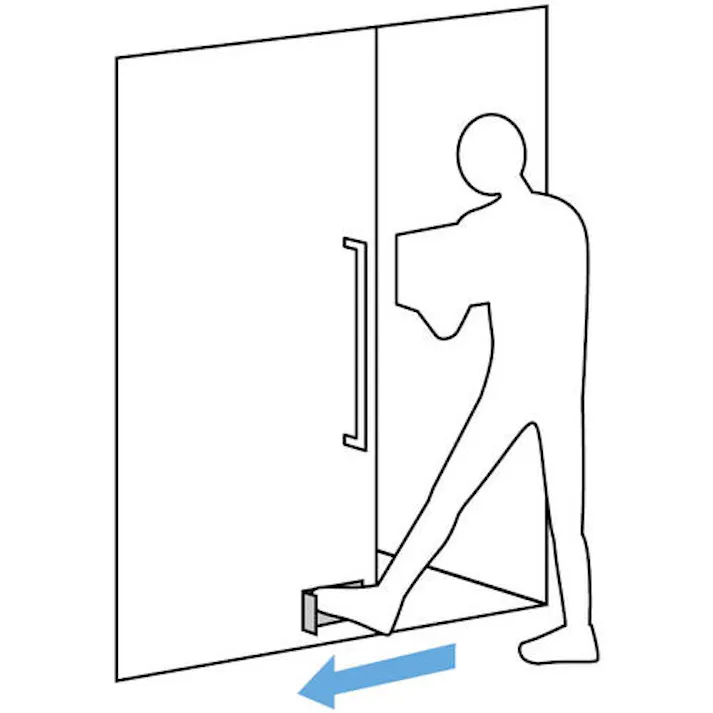 【CAINZ-DASH】スガツネ工業 (100048103)フットハンドル引戸用 FXSU0-0302AK【別送品】