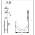 【CAINZ-DASH】スガツネ工業 （１１００２００４３）ＪＦ７０Ｍステンレス鋼製ジャンボフック JF70M【別送品】