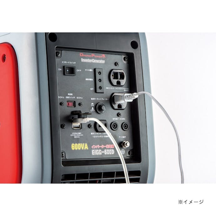 ナカトミ インバーター発電機 カセットボンベ式 EIGG600D【別送品】