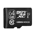 グリーンハウス microSD XCカード(アダプタ付) 「UHS-I」対応 GH-SDMRXCUB