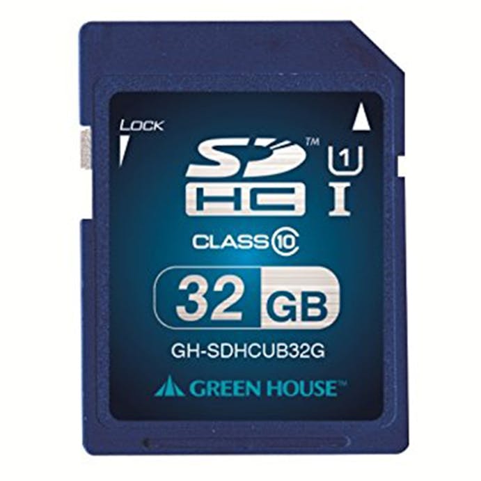 グリーンハウス SDHCカード 32GB CLASS10 UHS-1 32GB(販売終了)