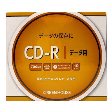 グリーンハウス CD－R データ ケース10枚