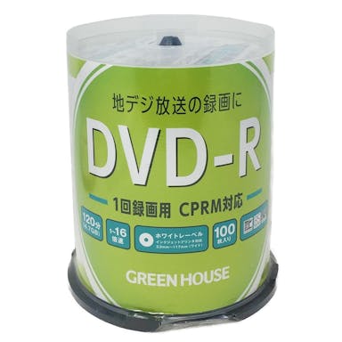 グリーンハウス DVD-R SP100枚 DVDRC-100